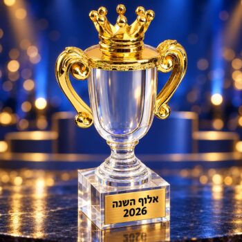 גביע זהב עם חריטה-2