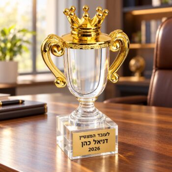 גביע זהב עם חריטה-4