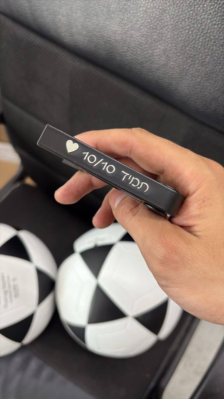 קאפו שחור עם חריטה תמיד 10 מ10